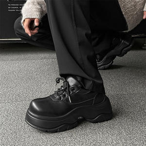 Men's Winter Dress Shoes Breathable Genuine Leather Mesh Lining Soft Casual Party <b>Wedding</b> Business Fashionable Trend Waterproof - Product Image 4