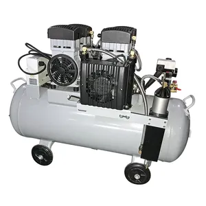 中国黄金供应商2.2kw 3hp 8bar 220v高压真空泵无油摇摆活塞静音空气压缩机