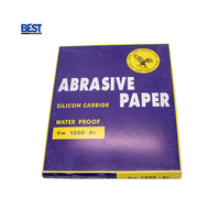 Papier abrasif en carbure de silicium de marque OEM, imperméable, électro-enduit, pour le polissage des métaux