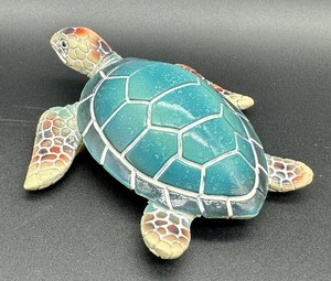Sea Turtle Refrigerator Blue <b>Sand</b> Magnets Set of 4 - Assorted Resin Beach Design - Product Image 3
