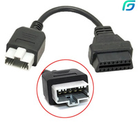 Cable de conversión de 3 pines y 5 pines a OBD2 de 16 pines para Escáner de coche Honda, adaptador OBD OBDII, Conector de 3 pines y 5 pines a 16 Pines, cable de arnés