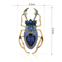 Broche insecte en émail, tendance, scintillante, mignonne, motif Beatles, bijou épingle, magnifique broche pour hommes et femmes
