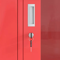 Armoire de lutte contre l'incendie en verre trempé à 3 portes avec serrure à clé, boîte d'hydrant et armoire pour tuyaux d'incendie – Vente en gros