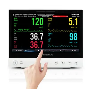 Icu Monitor Medische Apparatuur Nieuwe Product 2021 Chinese Ziekenhuis Apparatuur Vital Signs Draagbare Multi-Parameter Patiënt Monitor