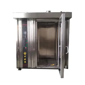 Commercial 32 Trays Rack Rotary Oven Price Bread Bakery Equipment / Rotating Baking Oven