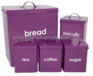 Contenedor <span class=keywords><strong>de</strong></span> almacenamiento <span class=keywords><strong>de</strong></span> alimentos esmaltados, <span class=keywords><strong>caja</strong></span> <span class=keywords><strong>de</strong></span> <span class=keywords><strong>pan</strong></span> galvanizado para encimera <span class=keywords><strong>de</strong></span> cocina, 5 uds. - Product Image 5