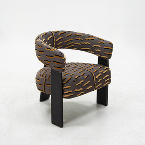 Light Luxury Minimalist Modern Chaise Lounge Chair <b>Oak</b> Wood <b>Frame</b> Stainless Steel Legs Eco-Friendly Leather Fabric for Home - Product Image 5