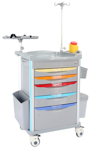 Ehbo-Abs Staal Nood Verpleging Trolley Medische Kar Voor Patiënt Rescue - Product Image 3