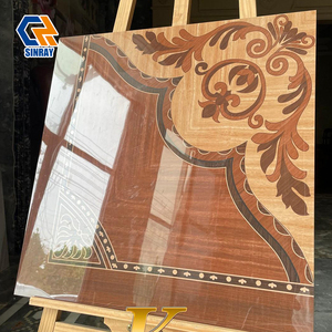 Piastrelle in Gres Porcellanato Lucido Antiscivolo 60x60cm con Effetto Pietra e Venature Dorate, <span class=keywords><strong>Design</strong></span> <span class=keywords><strong>Marmo</strong></span> per Bagno Villa - Moderno - Product Image 3