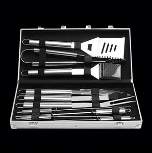 Hot Selling 10-Pcs Outdoor <b>Set</b> With Aluminum <b>Box</b> Includes Bbq <b>Tools</b> Essential for Grilling - Product Image 1