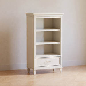 Libreria con Due Ripiani Aperti Regolabili, Cassetto Singolo in Stile Francese, Arredamento per Camera da Letto Ispirato al <span class=keywords><strong>Country</strong></span>, Contenitore per Vestiti - Product Image 3
