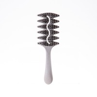 Nouvelle brosse à cheveux Wanmei avec poils antistatiques en paille de blé, pour femmes, cheveux bouclés naturels, ventilée, humide et sèche, pour définir les boucles