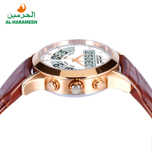 Al harameen Watch HA-6102 Black White <span class=keywords><strong>Screen</strong></span> Azan Muslim Watch For man - Product Image 6