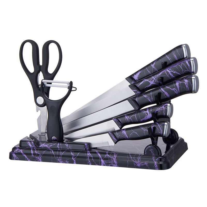 double plating head chopping board rubber seat (covered)-purple