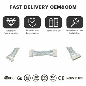 Câble d'alimentation JST 2-16 broches, pas de 2,0 mm, faisceau de câbles isolés en PVC pour appareils électroménagers et machines, ODM/OEM - Product Image 2