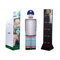 Maßgefertigter Karton-Grußkarten-Präsentationsständer, Mehrstufiges Papier-Regal für Postkarten & Geschenkkarten mit Kopfleiste