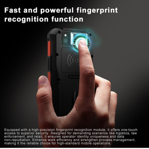 ワイヤレスAndroidバイオメトリック13指紋出席ターミナル建設現場 & 工場管理のためのNFC RFIDリーダー - Product Image 2