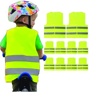 Chaleco de seguridad para niños, logo personalizado de alta visibilidad, Verde - Product Image 2