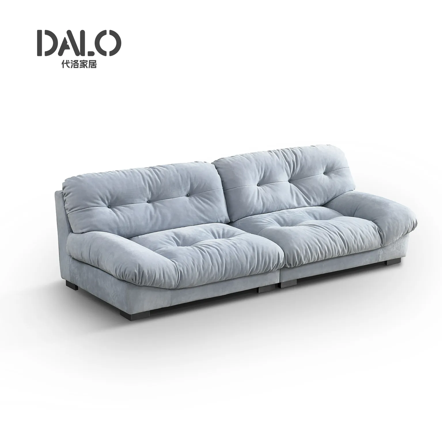 American style living room modern simple light luxury fabric sofa chaise longue furniture