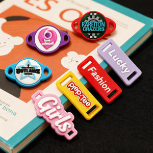 Etichette Personalizzate per Lacci <span class=keywords><strong>di</strong></span> Sneaker, Charm in Gomma Morbida, Fibbie Colorate in PVC con Stampe Personalizzate, Accessori Divertenti per Scarpe Sportive - Product Image 4