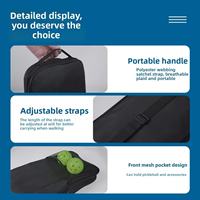 Sac de transport portable et étanche en tissu Oxford pour raquettes de pickleball, avec bandoulière réglable, grande capacité, multifonctionnel pour l'entraînement
