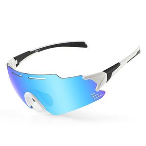 Lunettes de sport photochromiques transparentes sans monture avec logo personnalisé, changement de couleur, anti-buée, pour le cyclisme - Product Image 1