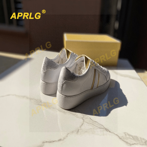 Zapatillas Blancas Planas de Talla Grande para Mujer, Edición Coreana Primavera/Verano 2025, Transpirables, con Cordones, Casuales, Marca M-K, con Amortiguación y Antiolor - Product Image 6