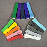 Le dernier bracelet en caoutchouc fluoré de luxe haut de gamme 35-02, modèle aileron de requin, le plus vendu, avec option de personnalisation