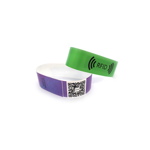 Cardy prix usine NTAG216 Bracelet Silicone tissu tissé Bracelet carte de contrôle d'accès NFC 13.56mhz RFID bracelets événements - Product Image 3