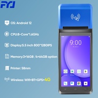 Terminal de paiement mobile F1-55 NFC économique avec écran tactile 5,5 pouces pour l'hôtellerie, la réception et les petites entreprises