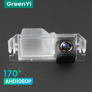 GreenYi 170 lente AHD 1920x1080P vehículo especial cámara de visión trasera para I10 I20 I30 Solaris Génesis Elantra Verna