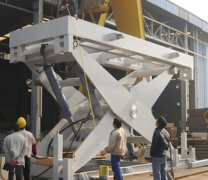 नया 2 टन से 150 टन क्षमता फिक्स्ड कैंची लिफ्ट प्लेटफॉर्म हाइड्रोलिक इलेक्ट्रिक कार्गो लिफ्ट 380 वी वोल्टेज के साथ - Product Image 6