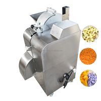 Industriële Elektrische Fruit-En Groentesnijmachine 6Mm Wortelgroenten Gemberwortelui-Verwerkingsmachine In Blokjes