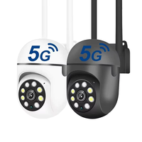 Caméra IP Dôme WiFi Extérieure Mini 1080P avec Rotation à 360 Degrés, Audio Bidirectionnel, Vision Nocturne CMOS, Étanche IP54