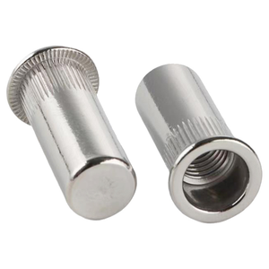 Rivet à tête plate semi-hexagonale en acier inoxydable 304 (SUS) M4-M12, rivet à tête fraisée moletée, rivet à œillet à extrémité fermée, fabricant - Product Image 1