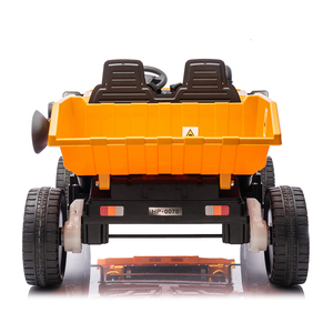 Voiture à pédales pour enfants à deux places, véhicule d'ingénierie électrique 24V, <span class=keywords><strong>camion</strong></span> à pédales pour enfants <span class=keywords><strong>avec</strong></span> <span class=keywords><strong>remorque</strong></span>, voiture électrique pour enfants - Product Image 5