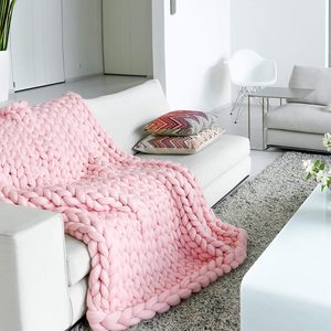 Chunky tricot <span class=keywords><strong>couverture</strong></span> jeter doux Chenille fil jeter à la main épais câble tricot <span class=keywords><strong>Crochet</strong></span> <span class=keywords><strong>couverture</strong></span> grande corde jeter <span class=keywords><strong>couverture</strong></span> pour canapé - Product Image 3