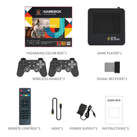 Nouvelle console de jeux vidéo G11 Pro Super TV Box Double système d'exploitation 64G 128G 256G Jeux rétro classiques avec manettes sans fil 2.4G