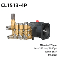Pompe à haute pression CL1513-4P 6L-14L 10-200bar 145-2900psi, pompe à piston pour lavage de voiture, nettoyage à haute pression, équipement de nettoyage puissant