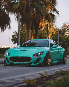 Pour kit large-body <span class=keywords><strong>Maserati</strong></span> GT Gran Turismo mises à niveau capot de spoiler de diffuseur de lèvre avant de style LB avec corps large - Product Image 4