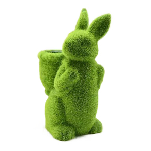 Özel Logo ev ofis dekor el yapımı çim saha suni çim paskalya tavşanı <span class=keywords><strong>Moss</strong></span> tavşan - Product Image 2