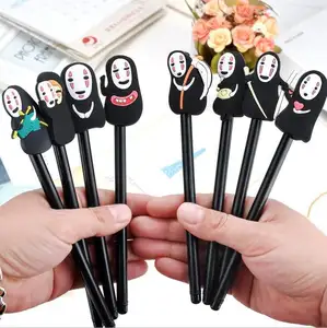 La migliore vendita Cartoon Faceless Man All Black Anime Creativity Spirited Away Writing Gel Pen