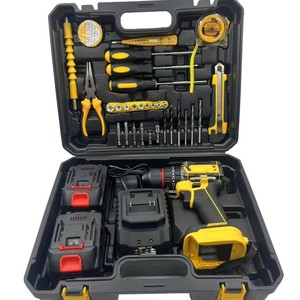 Juego de Accesorios para Taladro de Impacto de Litio Multifunción de 21V, Herramienta Doméstica con Estuche Rígido, Compatible con OEM, Garantía de 1 Año - Product Image 1