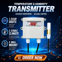 Transmisor de Temperatura y Humedad Industrial RS485 Modbus RTU, Controlador de Monitoreo para Centros de Datos y Salas de Servidores, Sensor S4TD