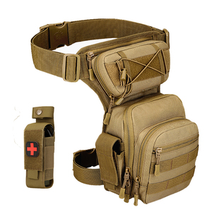 Bán buôn bền ngoài trời không thấm nước cưỡi đi du lịch thả chân túi Fanny gói đa chức năng Molle Camo eo chiến thuật đùi Túi - Product Image 1