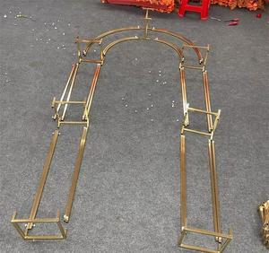 Arche de mariage carrée en métal personnalisée MTY – Cadre de toile de fond commercial durable et écologique pour lieux de mariage et banquets d'hôtel - Product Image 4