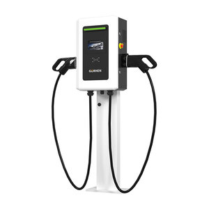 Station de recharge rapide verticale DC pour véhicules électriques 40KW 60KW à double borne, avec écran tactile LCD et RFID, sur pied, pour usage commercial - Product Image 2