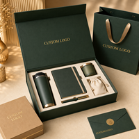 Fabrication de boîtes magnétiques rigides personnalisées avec logo pour cadeaux d'entreprise, boîte cadeau de luxe avec insert, carte de remerciement et sacs en papier