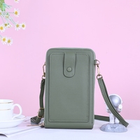 Tas Dompet Ponsel Layar Sentuh Baru untuk Wanita, Dompet Selempang Penyimpan Kartu Tunai untuk Wanita