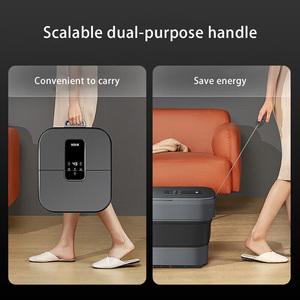 Intelligentes elektrisches Fußbad-Massage gerät mit Shiatsu-Technik Faltbare und beheizte DPS-Einweich-Eimer-Entspannungs funktion - Product Image 5